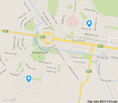 map of Griffith apartments for rent