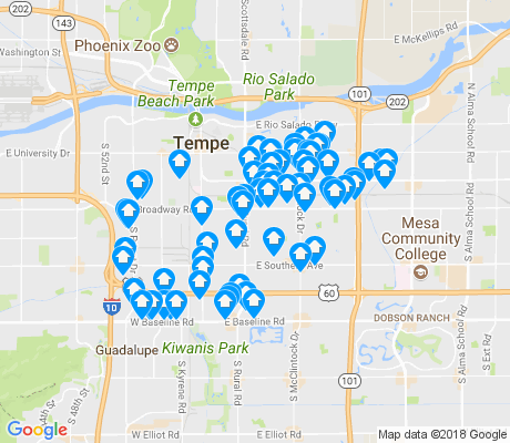 map of 85282 apartments for rent