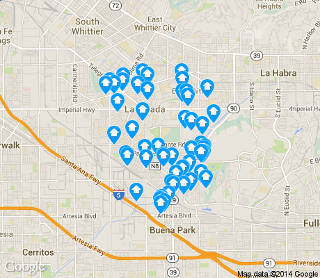 map of 90638 apartments for rent