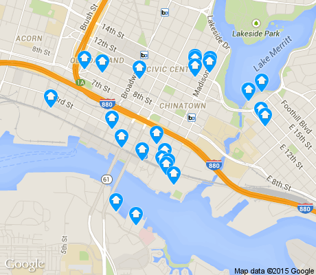 map of Produce & Waterfront apartments for rent