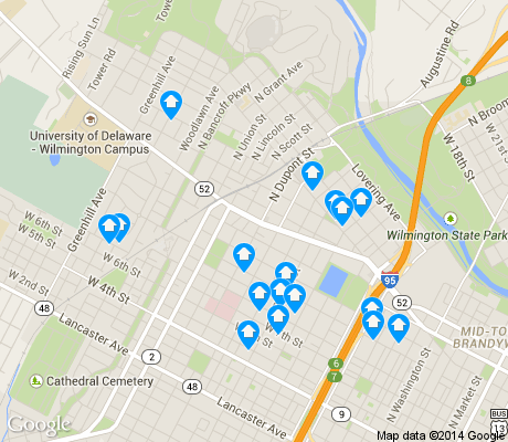 map of 19806 apartments for rent