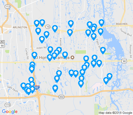 map of 32224 apartments for rent
