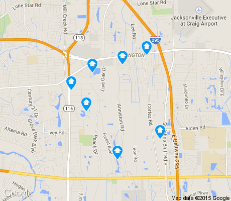 map of Southside Estates apartments for rent