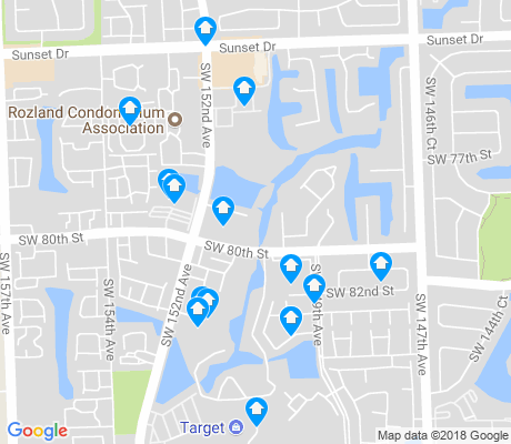 map of Kendale Lakes West apartments for rent