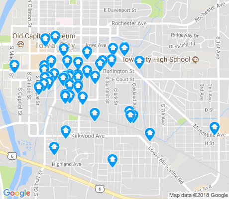 map of Longfellow apartments for rent