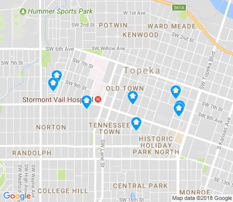 map of Old Town apartments for rent