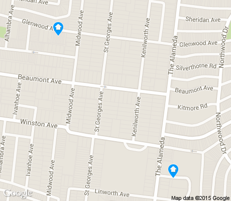 map of Kenilworth Park apartments for rent