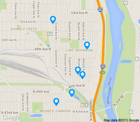 map of Lind-Bohanon apartments for rent