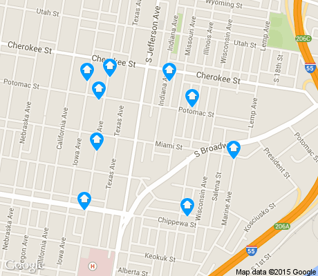 map of Marine Villa apartments for rent