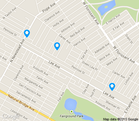 map of O'Fallon apartments for rent