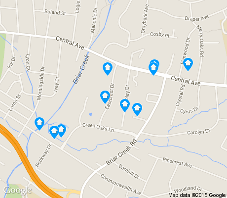 map of Briarcreek-Woodland apartments for rent