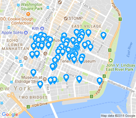 map of 10002 apartments for rent