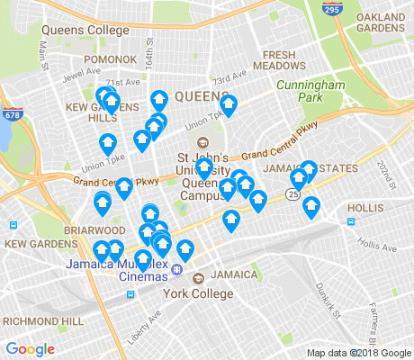 map of 11432 apartments for rent