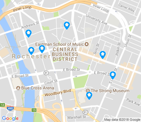 map of Central Business District apartments for rent