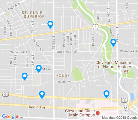 map of Hough apartments for rent