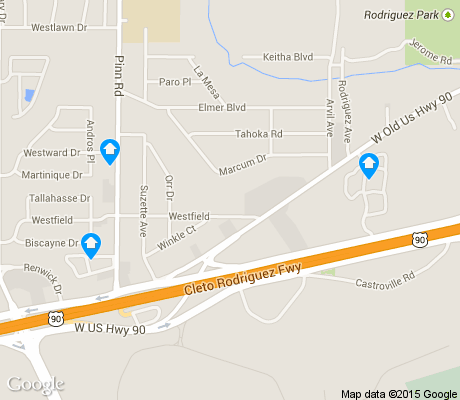 map of Cable-Westwood apartments for rent