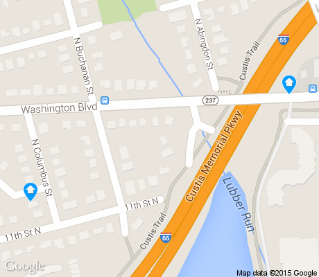 map of Waycroft-Woodlawn apartments for rent