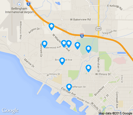 map of Birchwood apartments for rent