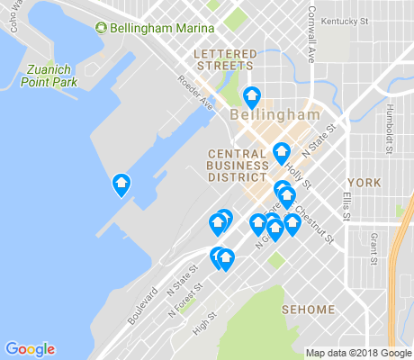 map of Central Business District apartments for rent