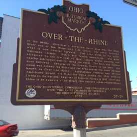 Photo of Ohio Historical Marker-Over The Rhine