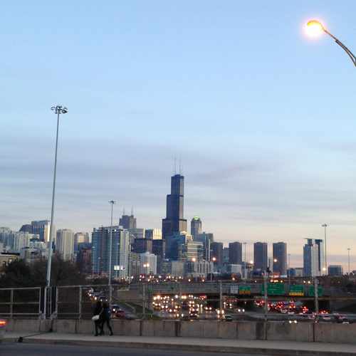 photo of Downtown Chicago View at Kennedy Expressway Chicago IL 60642