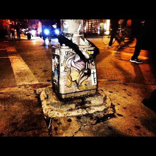 photo of Wheatpaste On Post at 255 Lafayette Street New York NY 10012
