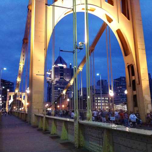 photo of Roberto Clemente Bridge at Roberto Clemente Bridge Pittsburgh PA US