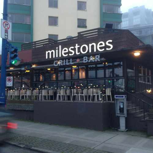 photo of Milestones Grill and Bar at 1210 Denman Street Vancouver BC Canada