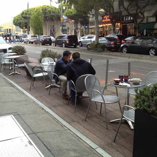 photo of Columbus Avenue Parklet at 1517 Stockton Street San Francisco CA 94133