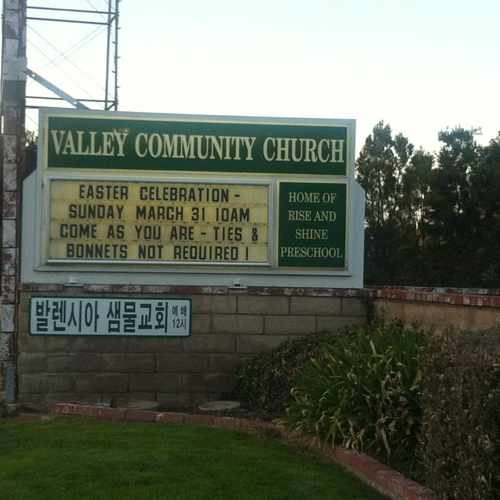 photo of Valley Community Church at 25222 Wiley Canyon Road Santa Clarita CA 91321