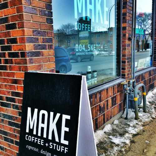 photo of MAKE Coffee + Stuff at 751 Corydon Avenue Winnipeg MB Canada