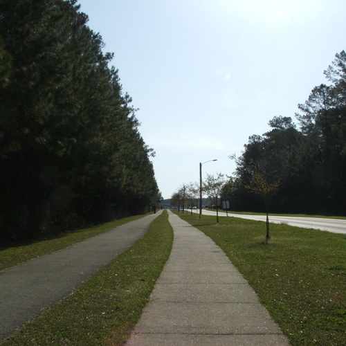 photo of 3 mile walking & bike trail around the Commons at 1178 Commons Drive North Jacksonville NC 28546
