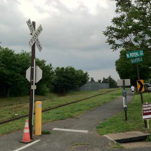 photo of Railroad Crossing, Alexandria Waterfront Walk Starting Point at 1300 North Royal Street Alexandria VA 22314