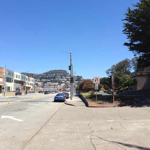 photo of Phelan Ave - Eastern Border of Westwood Park at 18 San Francisco Bicycle Route 770 San Francisco CA 94112