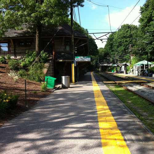photo of Newton Highlands T Station at 1150 Walnut Street Newton MA 02461