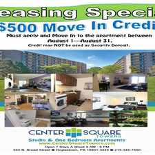 Rental info for Center Square Towers