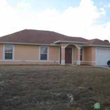 Rental info for 3 Bedroom 2 bath and 1 car garage