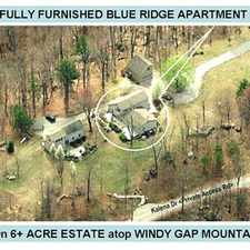 Rental info for Furnished Blue Ridge Rental Apartment