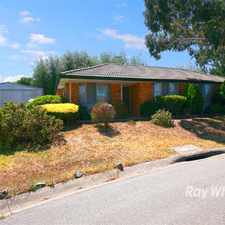 Rental info for UNDER APPLICATION WITH CRANBOURNE'S NUMBER 1 AGENT in the Narre Warren South area