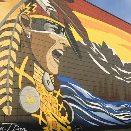 Photo of Kalum Teke Dan Urban Mural in Calgary