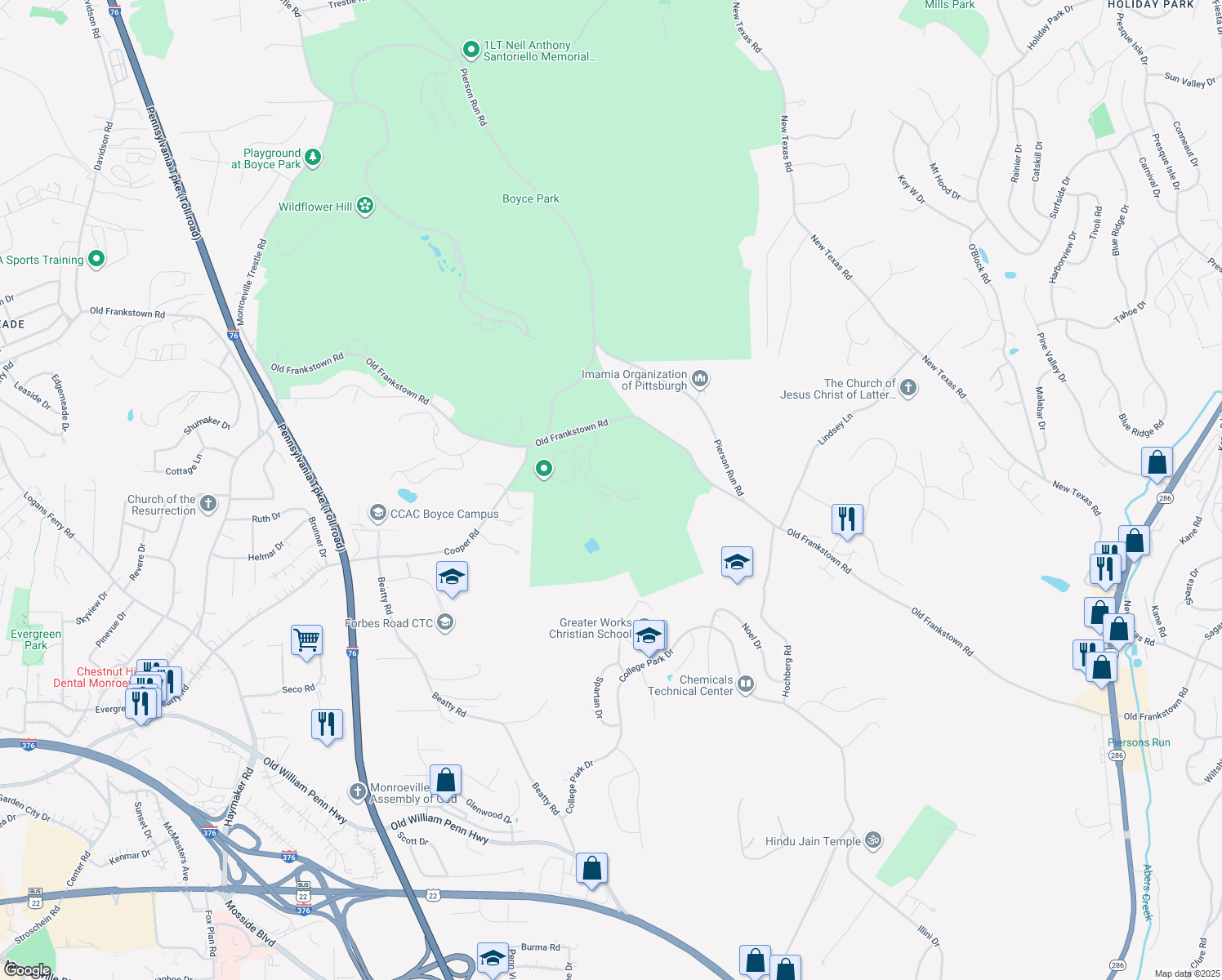 Boyce Park Wave Pool and Skate Park, Monroeville PA Walk Score