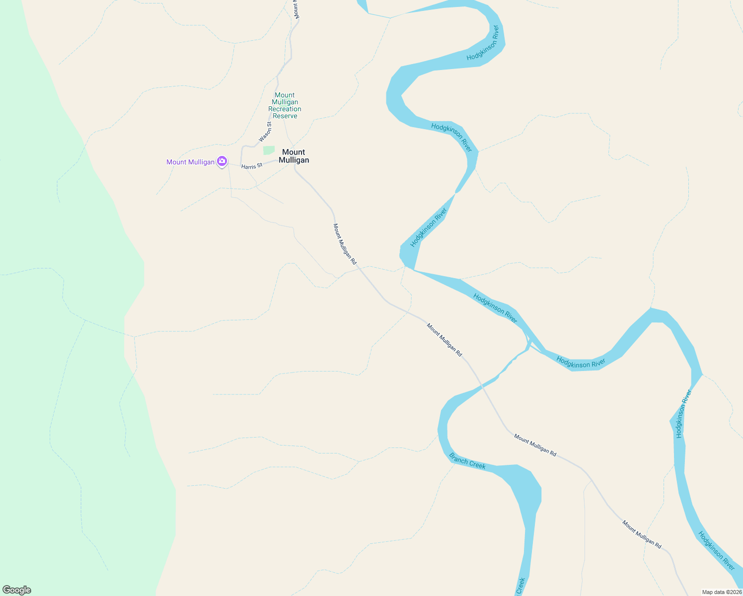 map of restaurants, bars, coffee shops, grocery stores, and more near Mt Mulligan Rd in Mt Mulligan