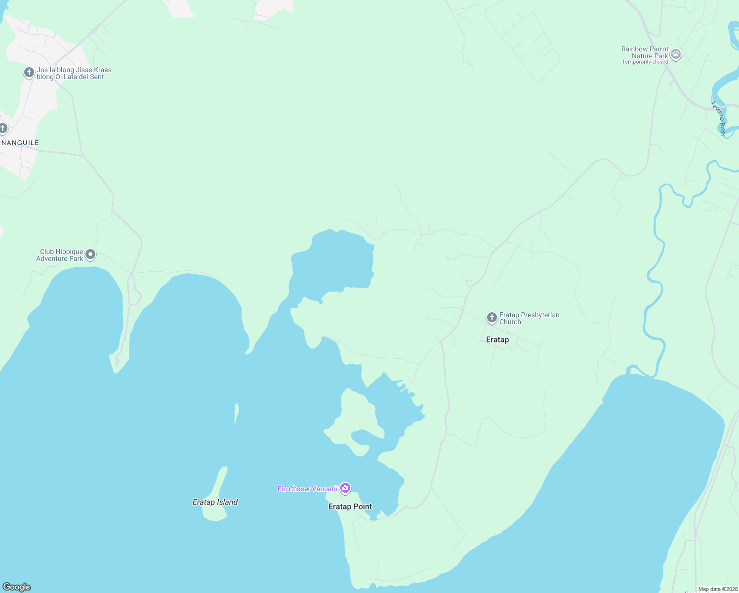 map of restaurants, bars, coffee shops, grocery stores, and more near Kumul Highway in Port Vila