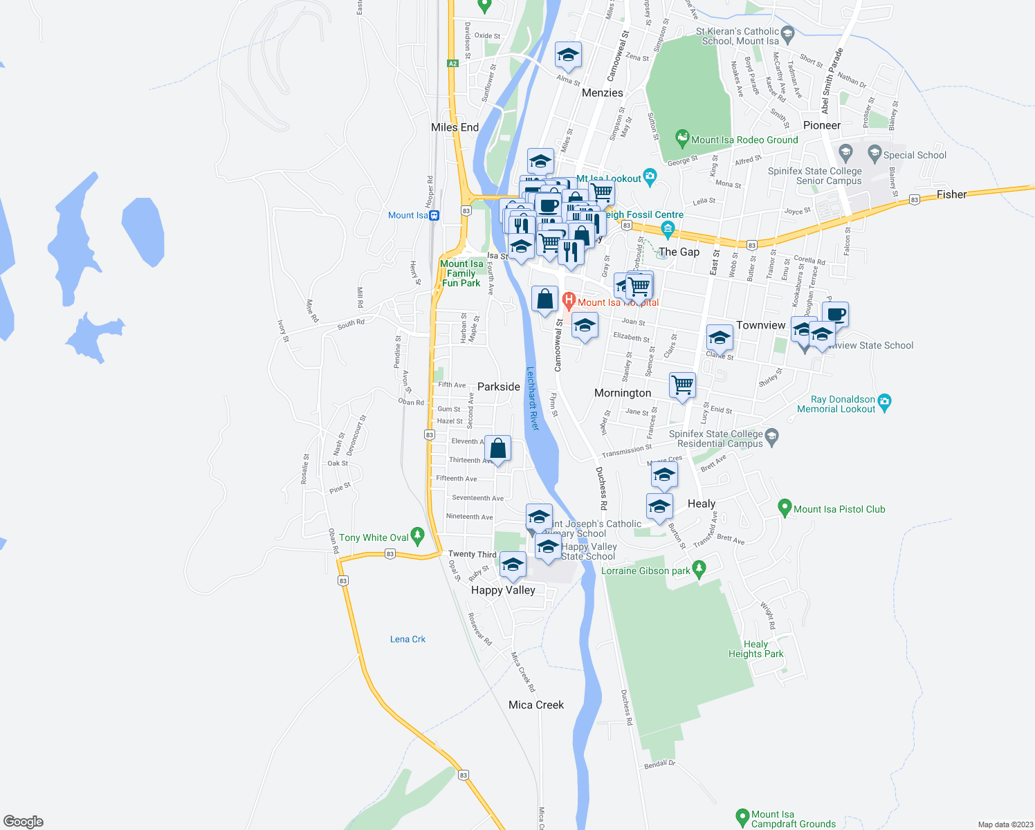 map of restaurants, bars, coffee shops, grocery stores, and more near 10 Twenty-Second Avenue in Parkside