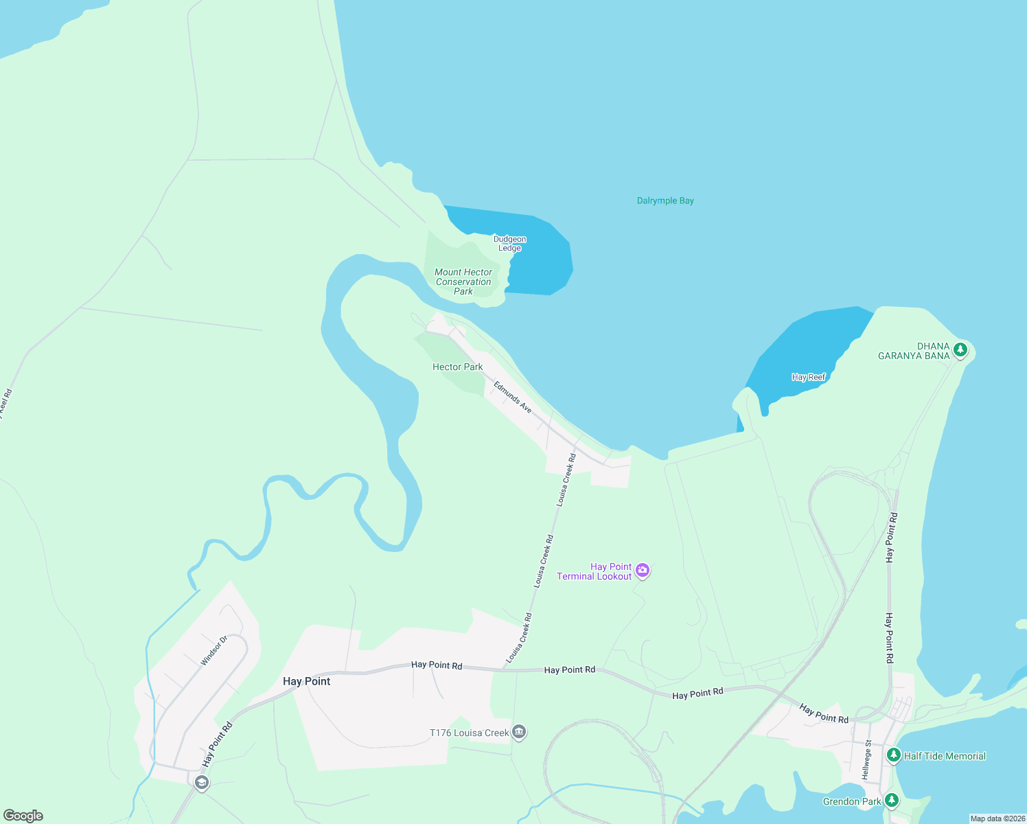 map of restaurants, bars, coffee shops, grocery stores, and more near 71 Edmunds Avenue in Hay Point