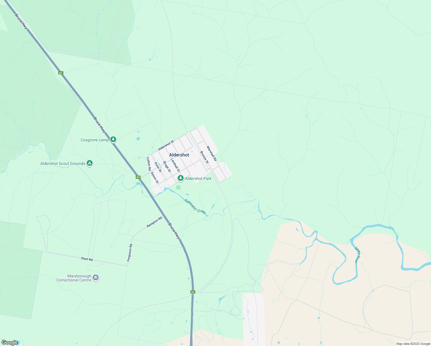 map of restaurants, bars, coffee shops, grocery stores, and more near 53 Bronze Street in Aldershot