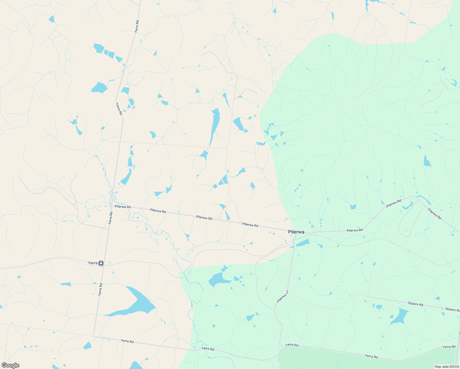 map of restaurants, bars, coffee shops, grocery stores, and more near 398 Pilerwa Road in Pilerwa