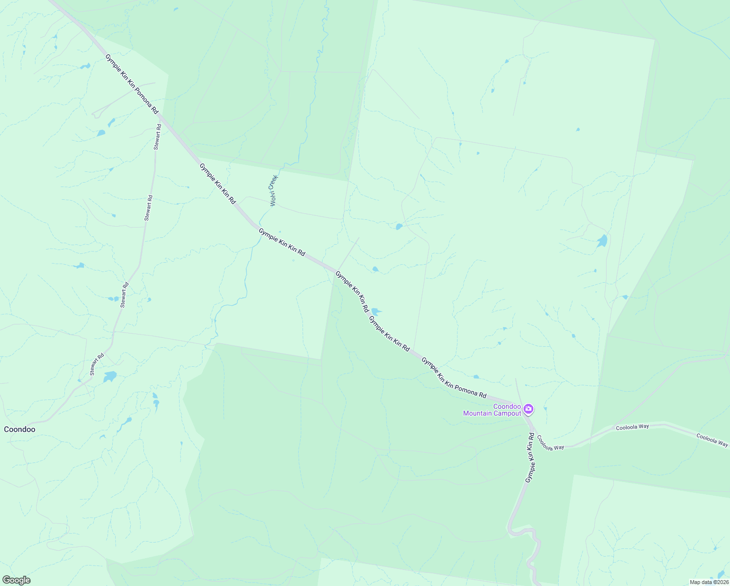 map of restaurants, bars, coffee shops, grocery stores, and more near 2209 Pomona Kin Kin Rd in Coondoo