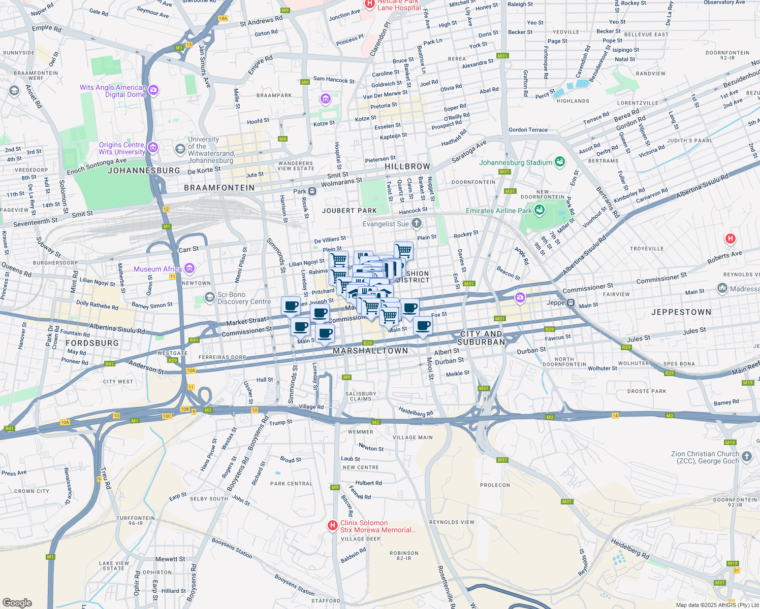 Johannesburg GP Walk Score