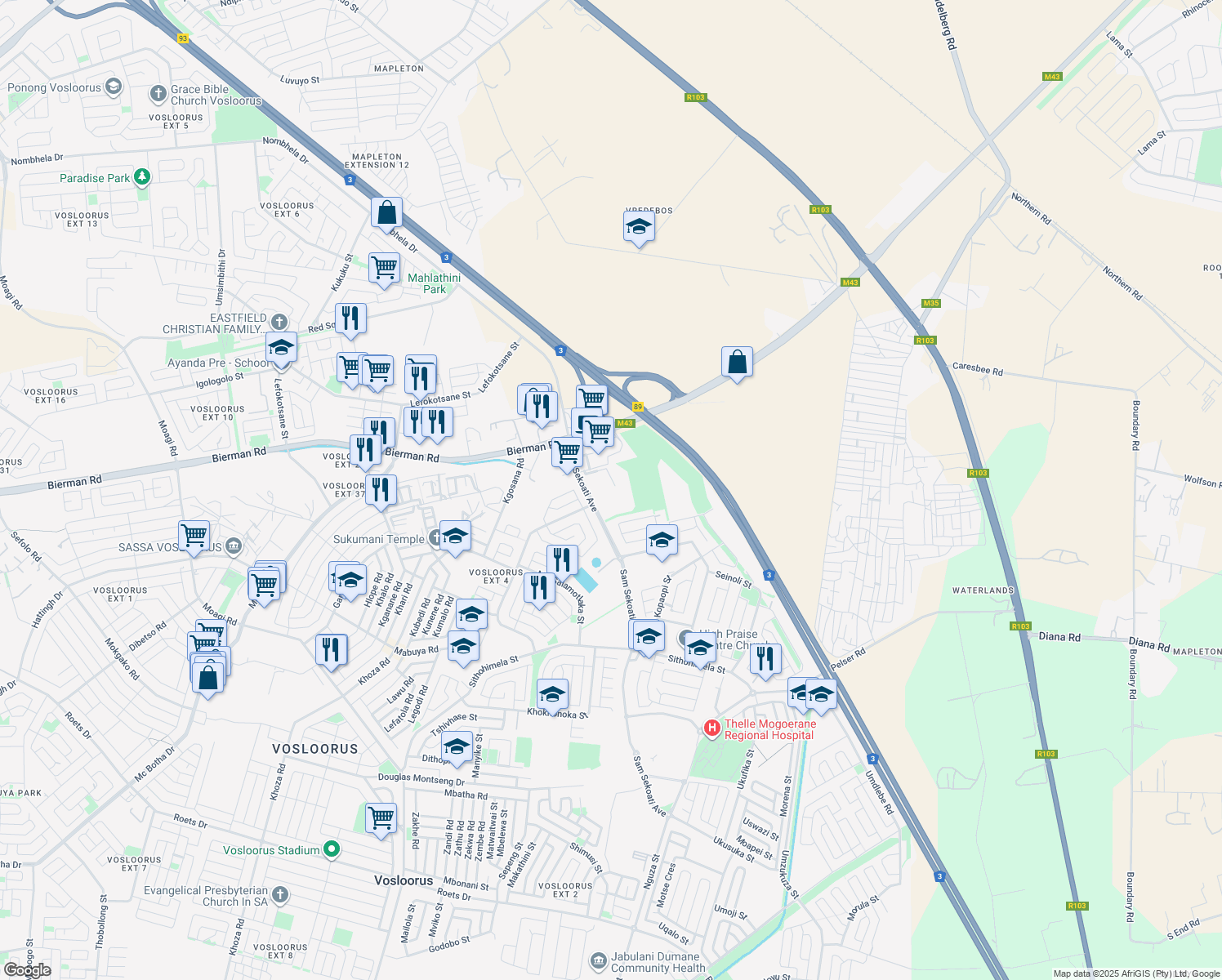 18382 Sam Sekoati Avenue, Vosloorus GP Walk Score